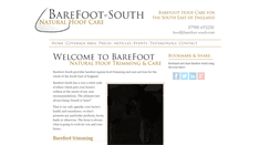 Desktop Screenshot of barefoot-south.com